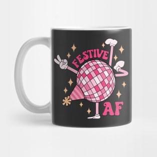 Festive Af New Year Discoball Mug